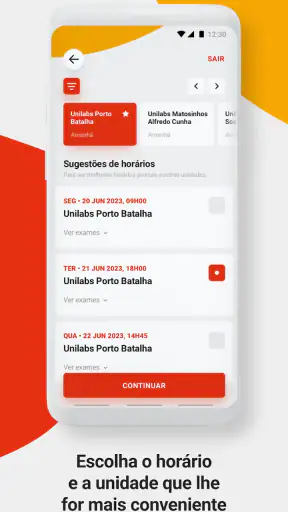 Saúde Unilabs screenshot