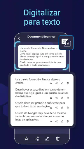 Scanner de PDF: texto OCR screenshot