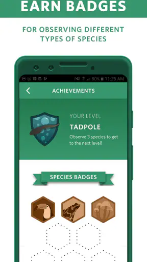 Seek, do iNaturalist screenshot