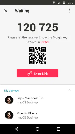 Send Anywhere (Transferências) screenshot