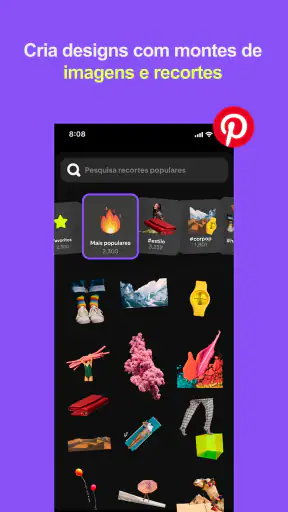 Shuffles do Pinterest screenshot