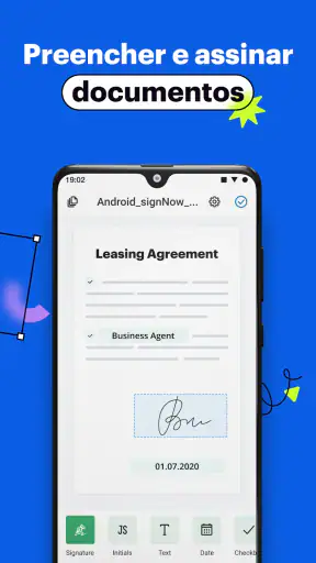 signNow Assinar documentos PDF screenshot