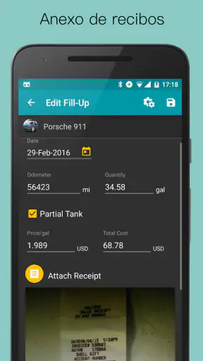Simply Auto: Gasolina Log screenshot