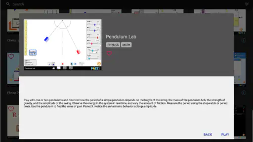 Simulações PhET screenshot