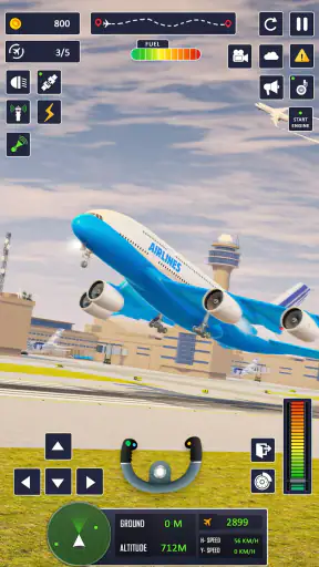Simulador de voo de jogo avião screenshot
