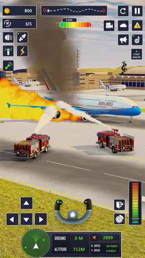 Simulador de voo de jogo avião screenshot
