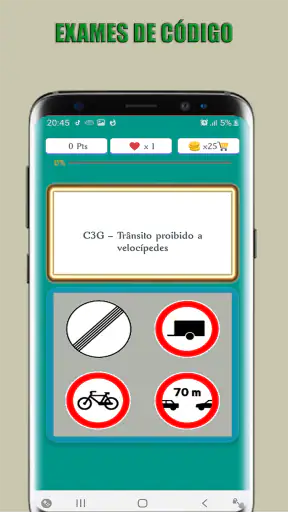 Sinais de Trânsito Jogo screenshot