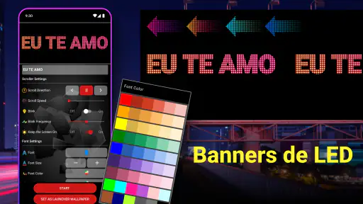 Sinal LED Digital - Texto LED screenshot