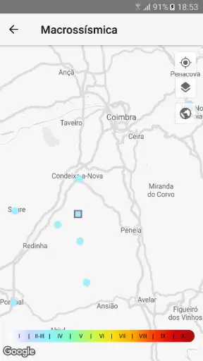 Sismos@IPMA screenshot