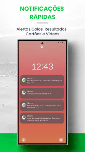 SKORES - Futebol ao Vivo screenshot
