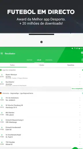 SKORES - Futebol ao Vivo screenshot