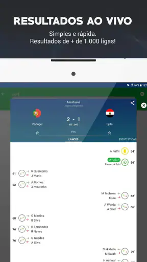 SKORES - Futebol ao Vivo screenshot