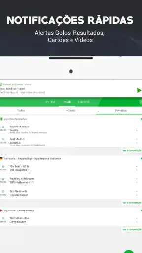 SKORES - Futebol ao Vivo screenshot