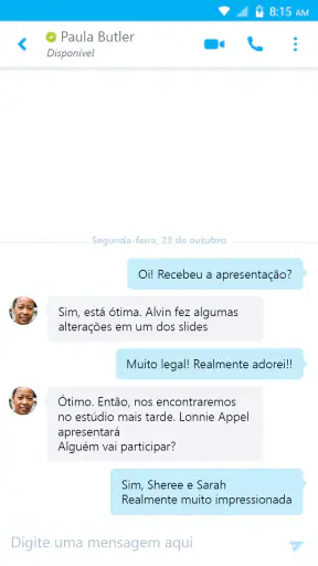Skype for Business for Android screenshot