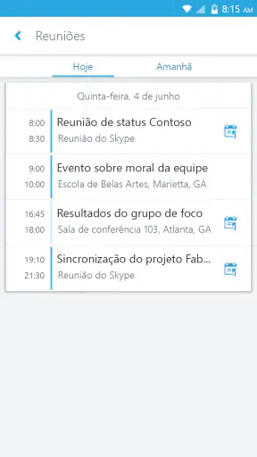 Skype for Business for Android screenshot