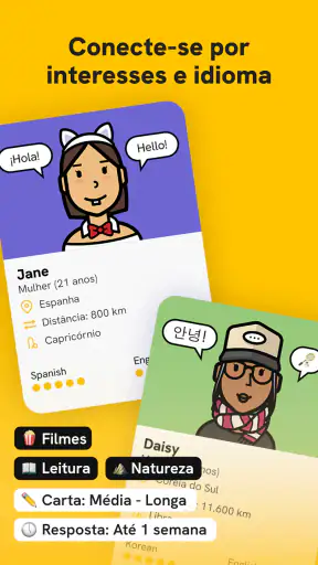 Slowly: Fazer amigos por carta screenshot