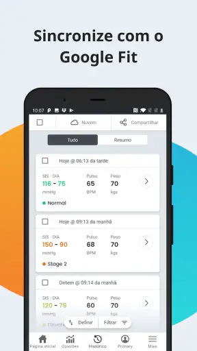 SmartBP Pressão Arterial screenshot