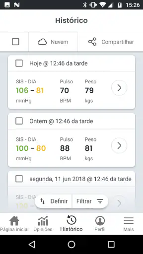 SmartBP Pressão Arterial screenshot