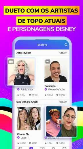 Smule: Karaoke & Grave Músicas screenshot