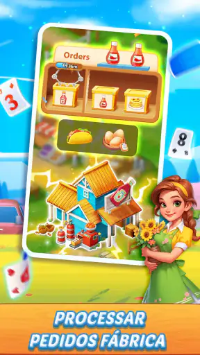 Solitaire: Aventura na Fazenda screenshot
