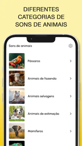 Sons de animais e toques screenshot