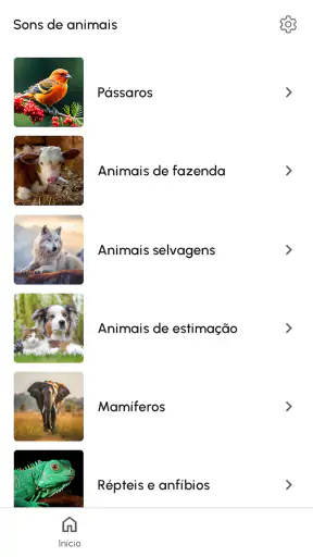 Sons de animais e toques screenshot