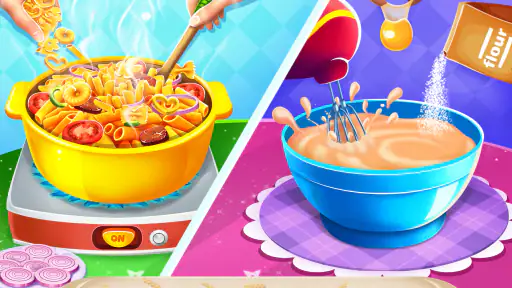 sorvete cone Bolinho cozimento screenshot