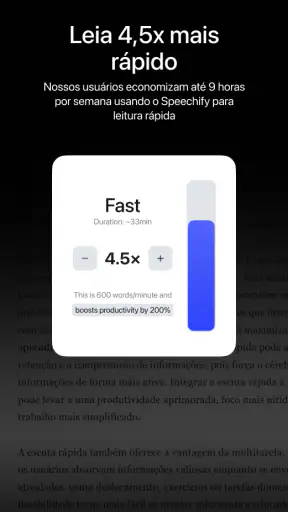 Speechify: Leitor de Voz IA screenshot