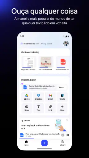 Speechify: Leitor de Voz IA screenshot