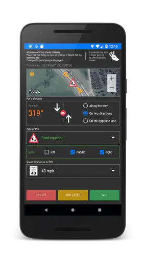Speed ​​câmera detector (PRO) screenshot