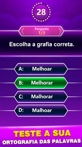 Spelling Quiz - Jogo de trivia screenshot