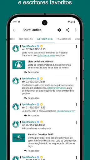 Spirit Fanfics e Histórias screenshot