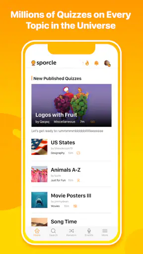 Sporcle screenshot