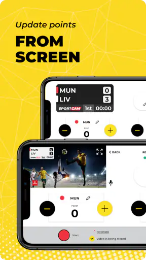 SportCam - Vídeo e Pontuações screenshot