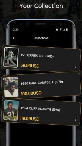 Sports Card Value Identifier screenshot