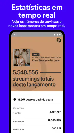 Spotify for Artists screenshot