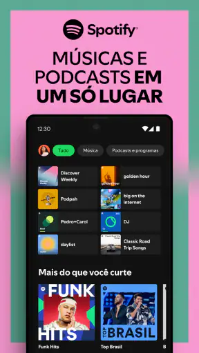 Spotify: música e podcasts screenshot