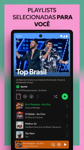 Spotify: música e podcasts screenshot