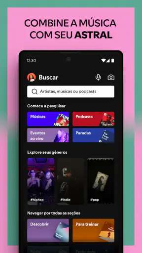 Spotify: música e podcasts screenshot