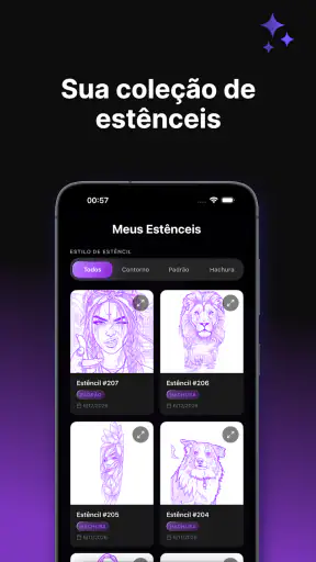 Stencil AI - Tattoo Stencils screenshot