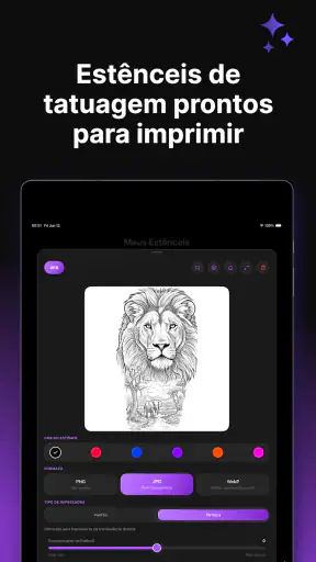 Stencil AI - Tattoo Stencils screenshot