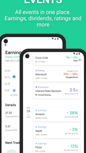 Stock Events investimentos screenshot