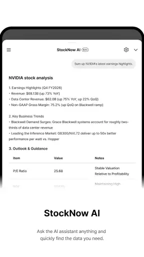 StockNow – Earnings Call, News screenshot