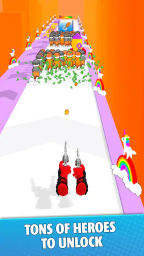 Superhero Hand Run screenshot