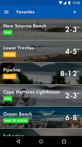 Surfline Surf Reports/Forecast screenshot