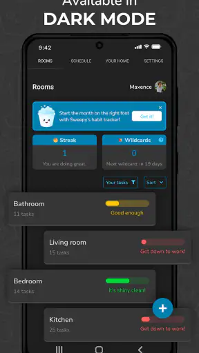 Sweepy: Home Cleaning Schedule screenshot