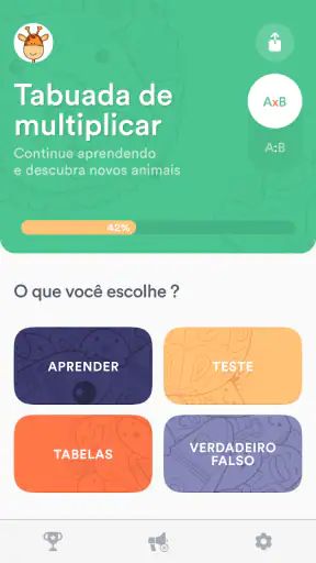 Tabuada. Jogo de multiplicação screenshot