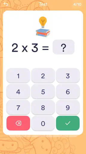 Tabuada. Jogo de multiplicação screenshot