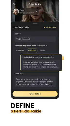 Talkie: IA Personalizada screenshot