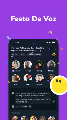 TalkIn - AprendizagemdeIdiomas screenshot